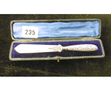 BOXED MOTHER OF PEARL LETTER OPENER