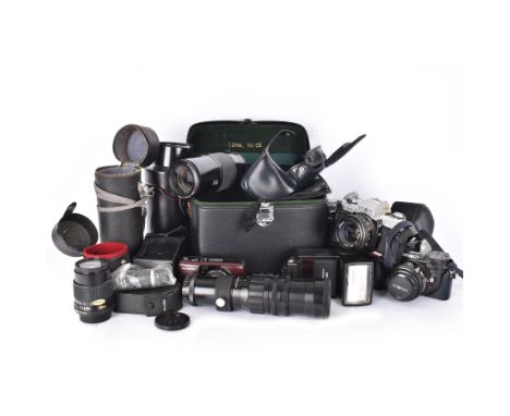 Minolta X300 camera body, serial no. 1047888, together with a Minolta 7000 camera body, serial no. 16233730 and a collection 