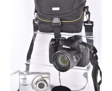 Nikon Coolpix P510 camera body serial no. 41034340, with a Nikkor 42x wide optical zoom lens 4.3-180mm 1:3-5.9, in Nikon carr