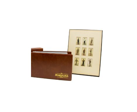 Album of Players militaria related cigarette cards, including Colonial & Indian Army Badges, Military Uniforms of the British