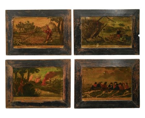 Bowles &amp; Carver, publisher, late 18th / early 19th c - Robinson Crusoe and the Crew escaping from the Wreck in the Longbo