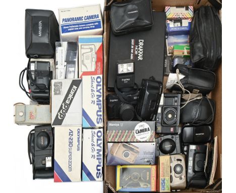 Miscellaneous digital compact and other cameras, including Olympus and Minolta  Sold as seen