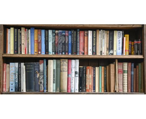 Books. Eleven shelves of general stock,&nbsp;20th c,&nbsp;fiction and non-fiction, including Dick Francis first editions, vin