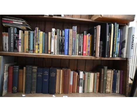 Books. One shelf of photography and camera reference, 20th c,&nbsp;mostly hardback, mixed sizes  