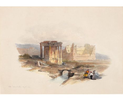The Holy Land. David Roberts RA, RBA (1796-1864) - Circular Temple at Baalbec, May 5th 1839, London: Pub:d by F.G. Moon, 20 T