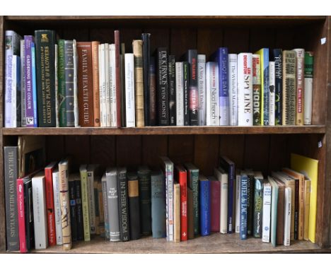Books. Twelve shelves of general stock,&nbsp;20th c,&nbsp;fiction and non-fiction, including miscellaneous hardback first edi