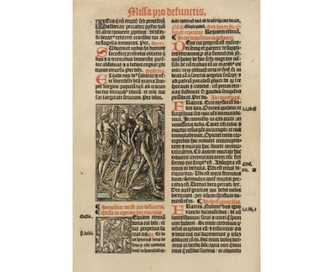 Missal [Use of Rome] . Missale ad sacrosancte Romane ecclesie usum, Paris: Oudin Petit and Yolande Bonhomme, 1551, 264 leaves