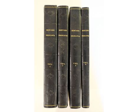 Newton (Isaac). Philosophiae Naturalis Principia Mathematica, new edition, edited by John Wright, 4 volumes, Glasgow, 1822, h