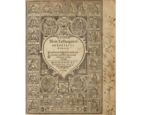 Bible [English]. [The Bible: Translated according to the Ebrew and Greeke, and conferred with the best Translations in diuers