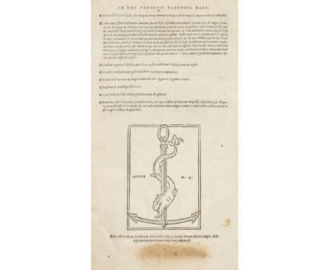 Perotto (Niccolo). Cornucopiae, sive linguae latinae comentarii diligentissime recogniti atq[ue] ex archetypo emendati, Venic