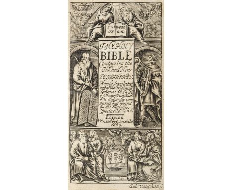 Bible [English]. The Holy Bible Contayning the Old and New Testaments. Newly Translated out of the Originall Tongues, and wit