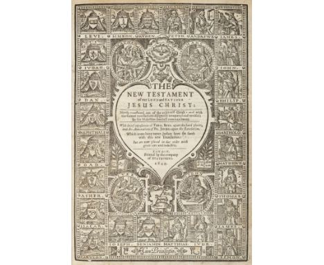 Bible [English]. [The Holy Bible..., London: Company of Stationers, 1649], lacking general title, New Testament title within 