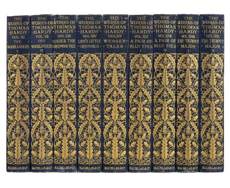 Hardy (Thomas). The Works, 37 volumes, Macmillan and Co., Limited, 1919-20, engraved frontispiece to volume 1, half-titles pr