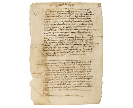 Florence. Manuscript Memoranda by Manzini, a Florentine merchant, of family and public matters and events between 1478 and 15