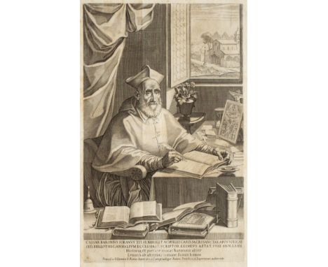 Baronio (Cesare). Epistolae nunc primum ex Archetypis in Lucem Editae, 2 volumes, Rome, 1759, folding engraved portrait front