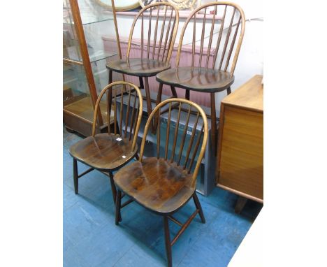 4 VINTAGE STICK BACK CHAIRS