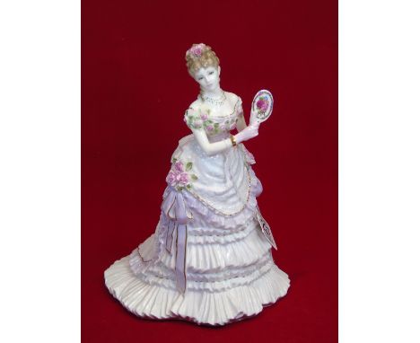 ROYAL WORCESTER FIGURE 'A ROYAL PRESENTATION' + CERTIFICATE