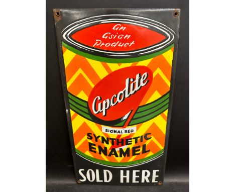 An Indian enamel paints enamel sign of bright colour, 9 x 16".
