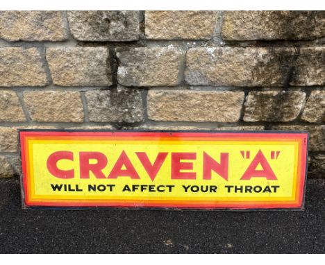 A Craven ''A'' rectangular enamel sign, 48 x 14". 