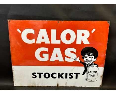 A Calor Gas pictorial Stockist enamel sign, 24 x 18". 
