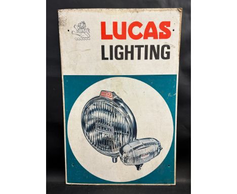 A Lucas Lighting pictorial showcard, 19 1/2 x 29 1/2".