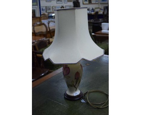 Moorcroft Magnolia pattern table lamp