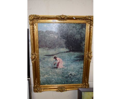 Gilt framed oleograph