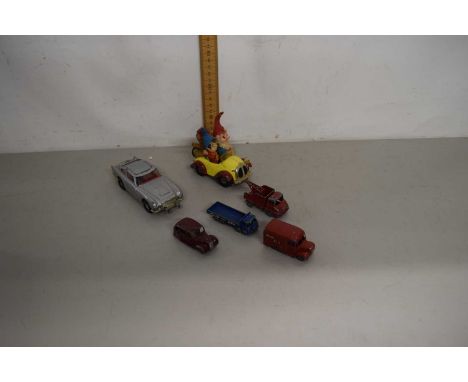 Box various die cast toy vehicles, Noddy car etc