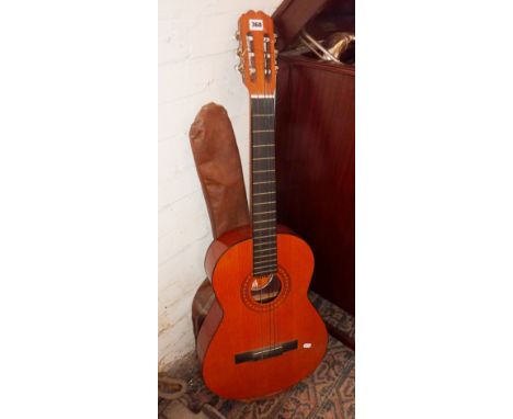 Spanish 6-string acoustic guitar with BM Almeria label