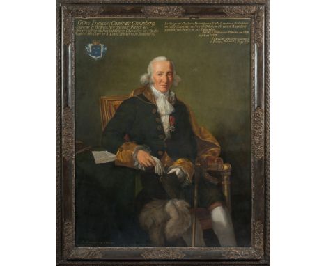 Friedrich Von Amerongen [1878- ]-
Portrait of Gilles Francois Comte de Graimberg:-
signed bottom left
inscribed
oil on canvas