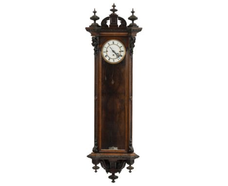 Marenzell, a walnut Vienna grande-sonnerie wall regulator: the eight-day duration, three-train weight driven movement strikin