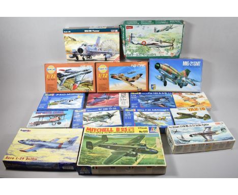 A Collection of Sixteen Model Aircraft Kits 