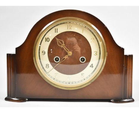 A Mid 20th Century Smiths Enfield Mantel Clock, 29cm wide 