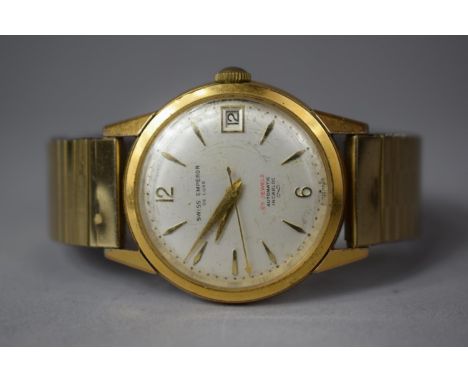 A Vintage Swiss Emperor Deluxe Gents Wrist Watch with 57 Jewel Automatic Incabloc Movement 