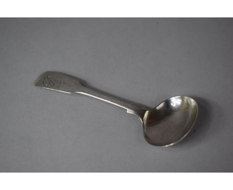 A Georgian Silver Caddy Spoon, Newcastle 1817 by Thomas Watson, Monogrammed D 