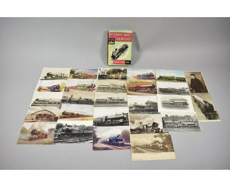 An Illustrated Booklet, "British Railways Locomotives" Together with an Album of Vintage Postcards All Decorated with Locomot