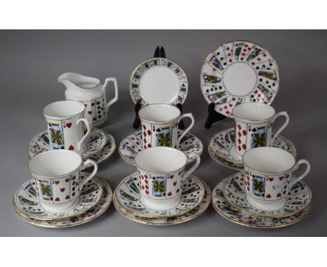 A Collection of Queens "Cut for Coffee" Teawares to Comprise Cups, Saucers, Side Plates etc 