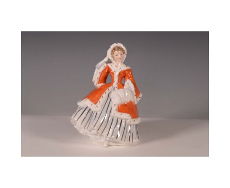 The Royal Doulton Noelle figurine (HN2179) is a charming example of the brand's renowned craftsmanship. Standing at 7"H, this