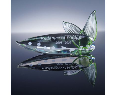 This Swarovski crystal plaque commemorates the Endangered Wildlife series released from 2008 to 2010. Crafted with precision-