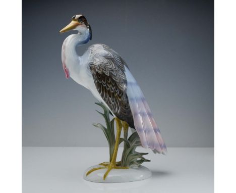 From the esteemed Rosenthal porcelain studio, this striking bird figurine is part of the Classic Ross Collection and depicts 