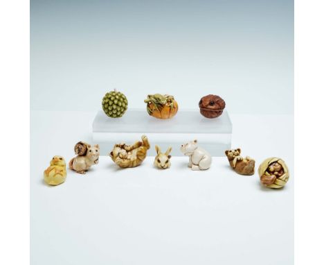 This charming 10-piece collection features intricately sculpted figurines by Adam Binder Editions and Harmony Kingdom, each c