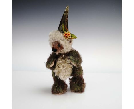 This enchanting one of a kind teddy bear figurine, titled Truffle Delight, was designed and handmade by Deb Canham as part of