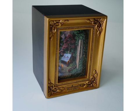 Thomas Kinkade Painter of Light collectible shadowbox designed by Robert Olszewski. This three-dimensional illuminated piece 