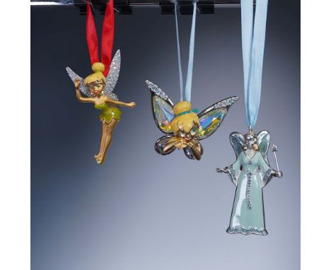 A dazzling 3-piece set of Swarovski crystal ornaments capturing the charm and magic of Disney's most iconic fairies. This enc