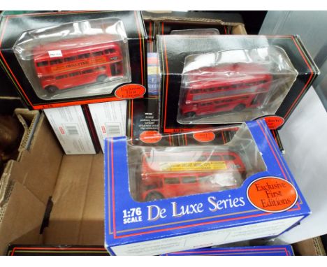 Approximately 21 Exclusive First Edition die cast models of buses 