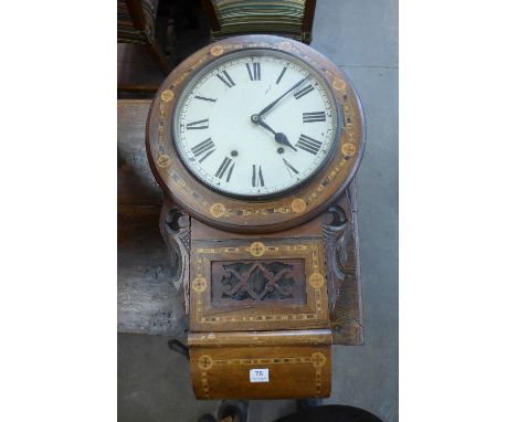 A 19th Century American wall clock, New Haven Clock Company