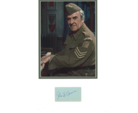 Dads Army John Le Mesurier autograph display (1912-1983) Actor Signed 12x18 Double Mounted Vintage Album Page With Dad's Army