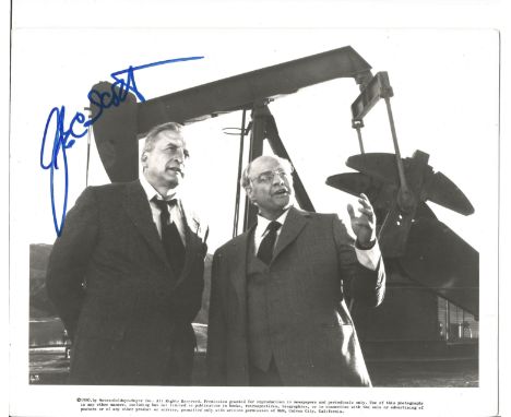 George C Scott signed 10x8 black and white photo. George Campbell Scott (October 18, 1927 - September 22, 1999) was an Americ