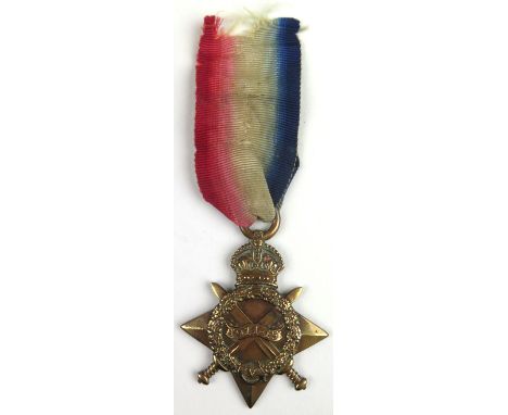 1915 Star to 14140 Pte J Mobbs Suffolks. Killed In Action 14/5/1917 with the 8th Bn. On the Arras Memorial. Born Alburgh, Nor