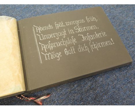 German WW2 Army signallers photo album with 112 good photos including parade in Berlin in front of Adolf Hitler   